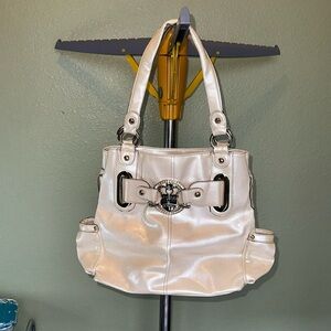 Kathy Van Zeeland Purse Pearl White